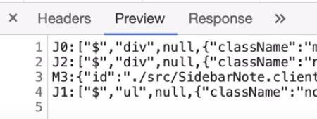 JSON Description of UI element